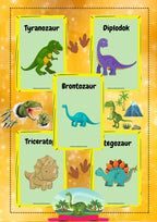 Dinozaury zestaw edukacyjny dla dzieci - edu - skarbnica.pl
