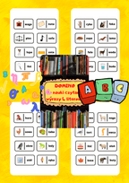 Domino do nauki czytania - wyrazy 4 literowe - edu - skarbnica.pl