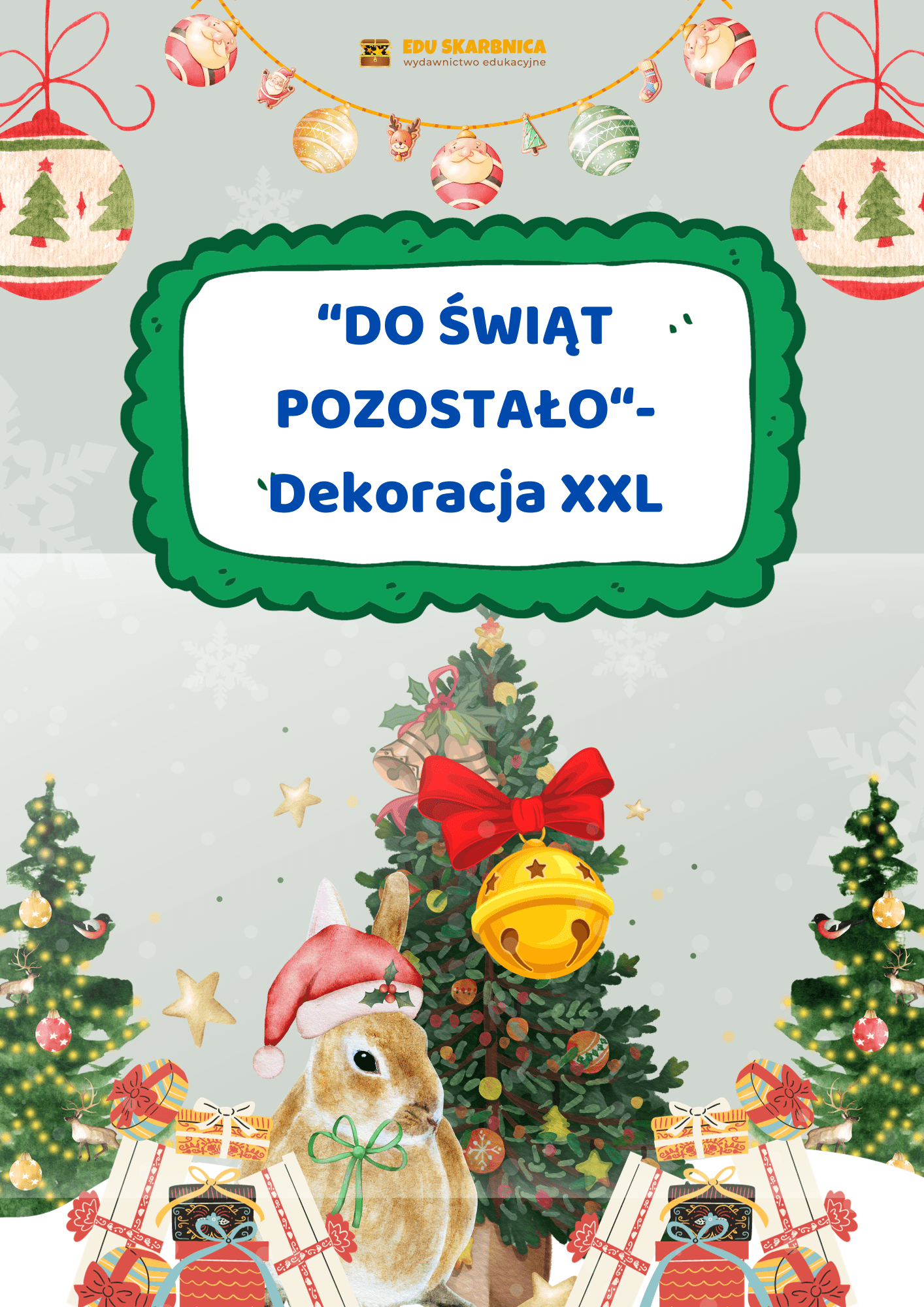 "Do świąt pozostało" - dekoracja XXL - Boże narodzenie - edu - skarbnica.pl