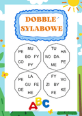 Dobble - sylabowe PDF dla dzieci - edu - skarbnica.pl
