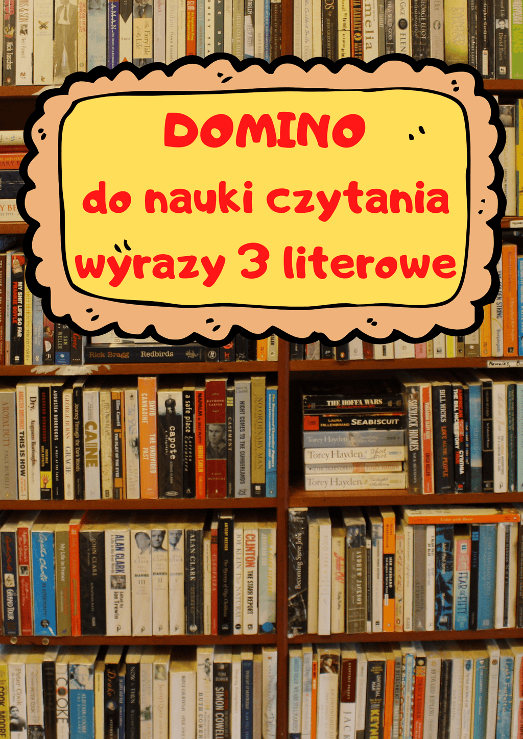 Domino do nauki czytania - wyrazy 3 literowe - edu - skarbnica.pl
