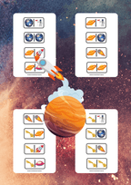 Domino - Kosmos gra PDF dla dzieci - edu - skarbnica.pl