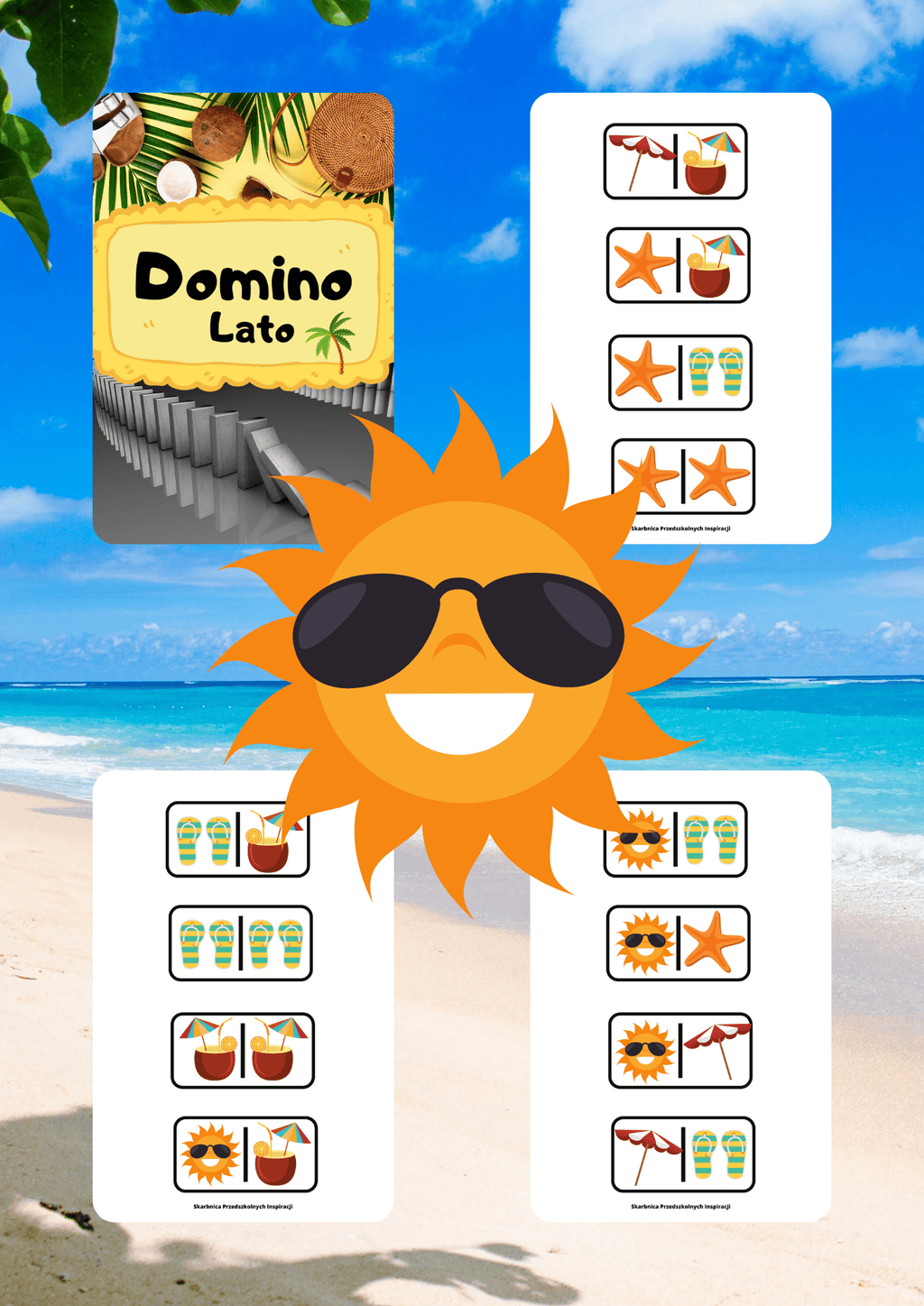Domino - Lato gra PDF dla dzieci - edu - skarbnica.pl