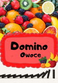 Domino - Owoce gra PDF dla dzieci - edu - skarbnica.pl