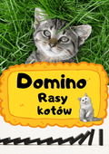 Domino - Rasy kotów gra PDF dla dzieci - edu - skarbnica.pl