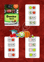 Domino - Sport gra PDF dla dzieci - edu - skarbnica.pl