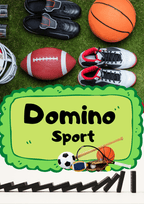 Domino - Sport gra PDF dla dzieci - edu - skarbnica.pl