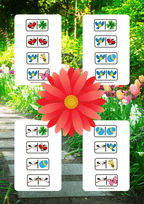 Domino - Wiosna gra PDF dla dzieci - edu - skarbnica.pl