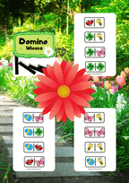 Domino - Wiosna gra PDF dla dzieci - edu - skarbnica.pl