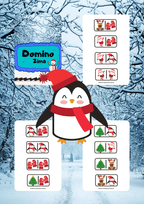 Domino - Zima gra PDF dla dzieci - edu - skarbnica.pl