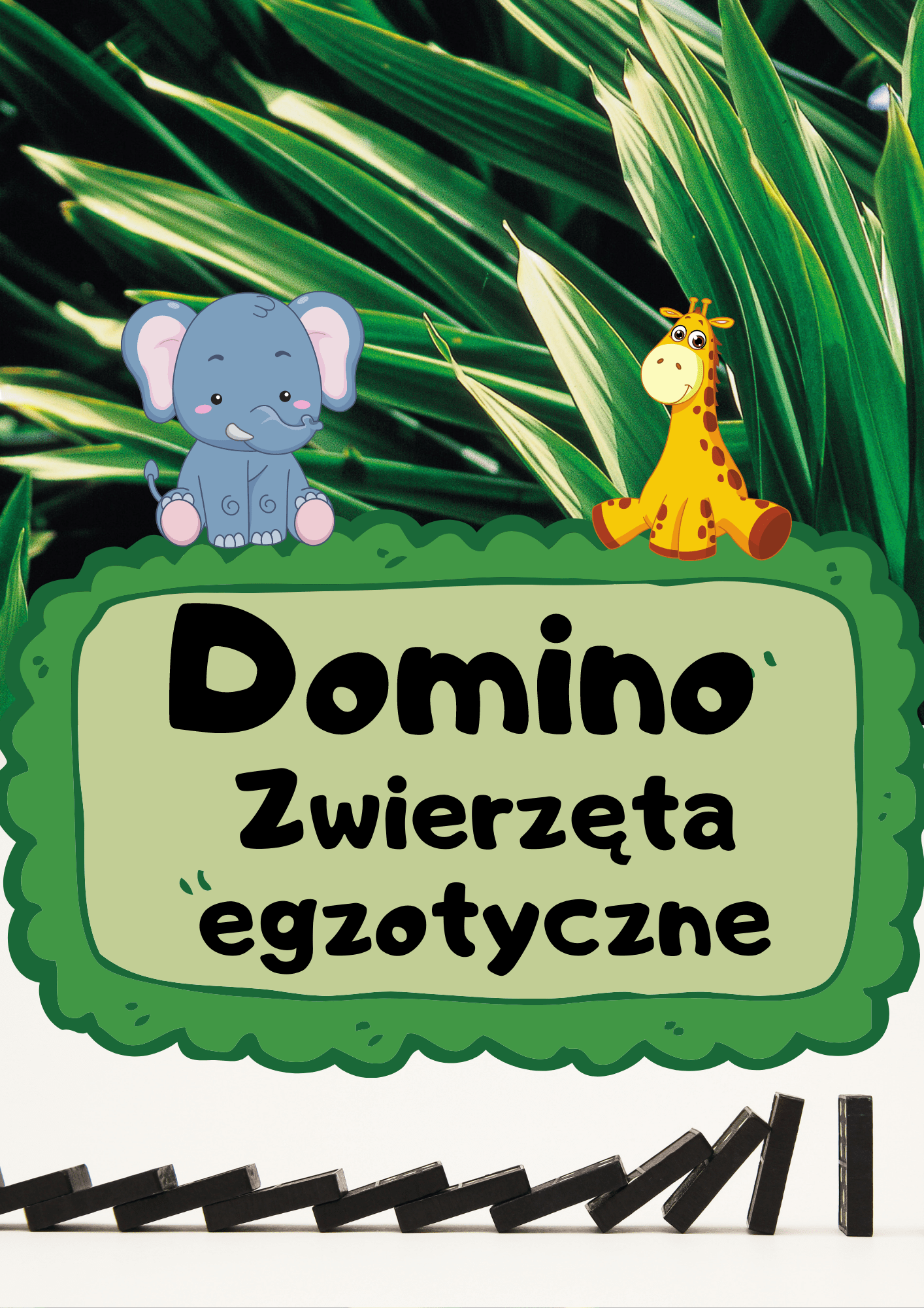 Domino - Zwierzęta egzotyczne gra PDF - edu - skarbnica.pl