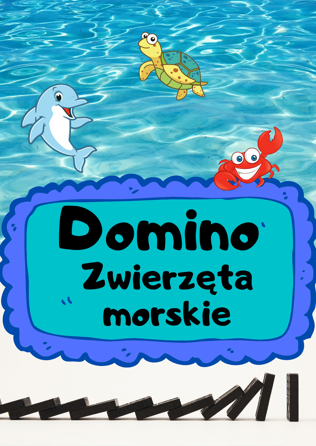 Domino - Zwierzęta morskie gra PDF - edu - skarbnica.pl
