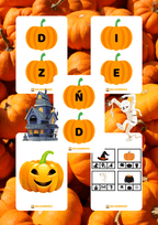 Dyniowy i Halloween zestaw PDF dla dzieci - edu - skarbnica.pl