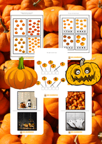 Dyniowy i Halloween zestaw PDF dla dzieci - edu - skarbnica.pl
