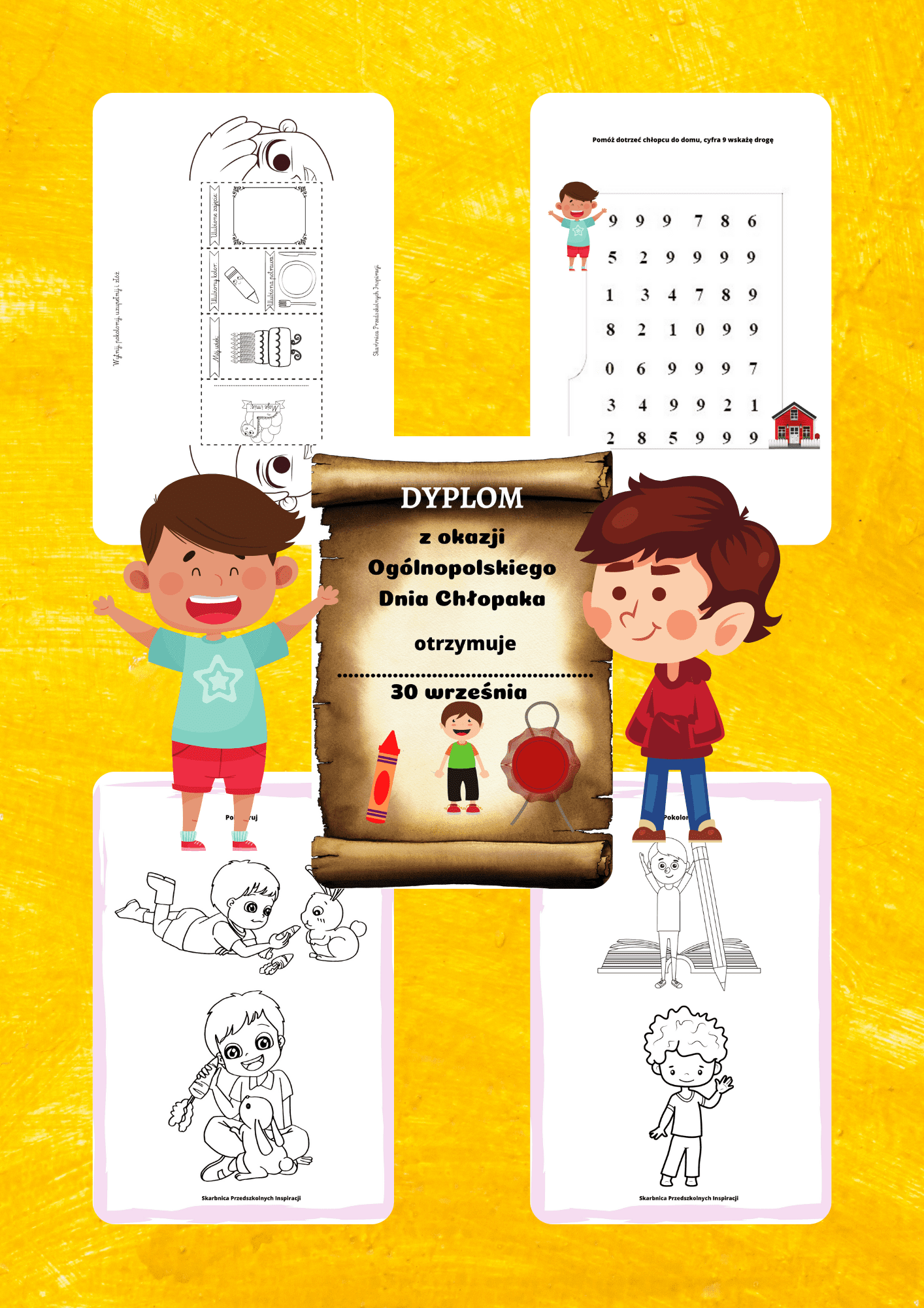 Dzień chłopaka zestaw PDF dla dzieci - edu - skarbnica.pl