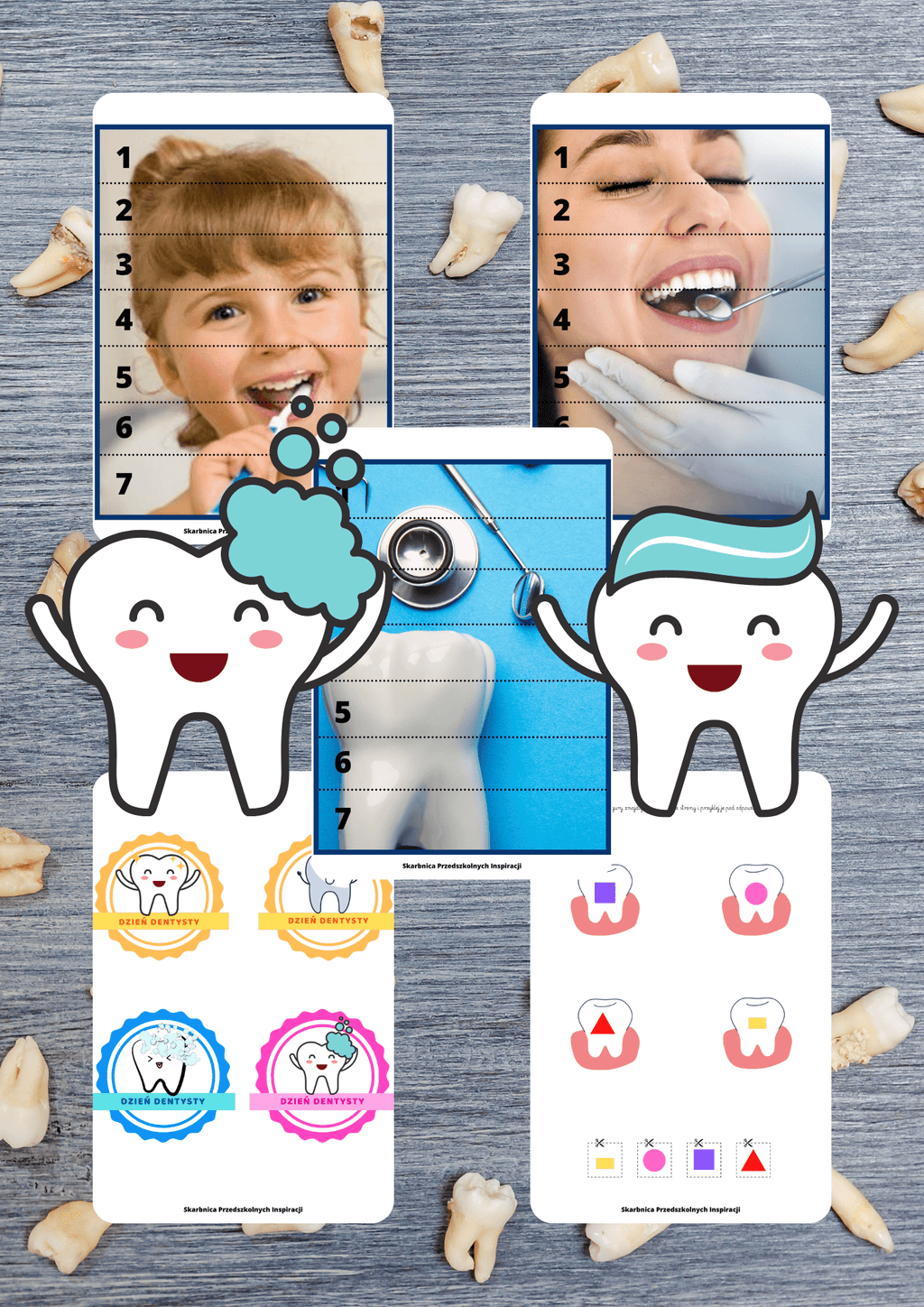 Dzień dentysty zestaw PDF dla dzieci - edu - skarbnica.pl
