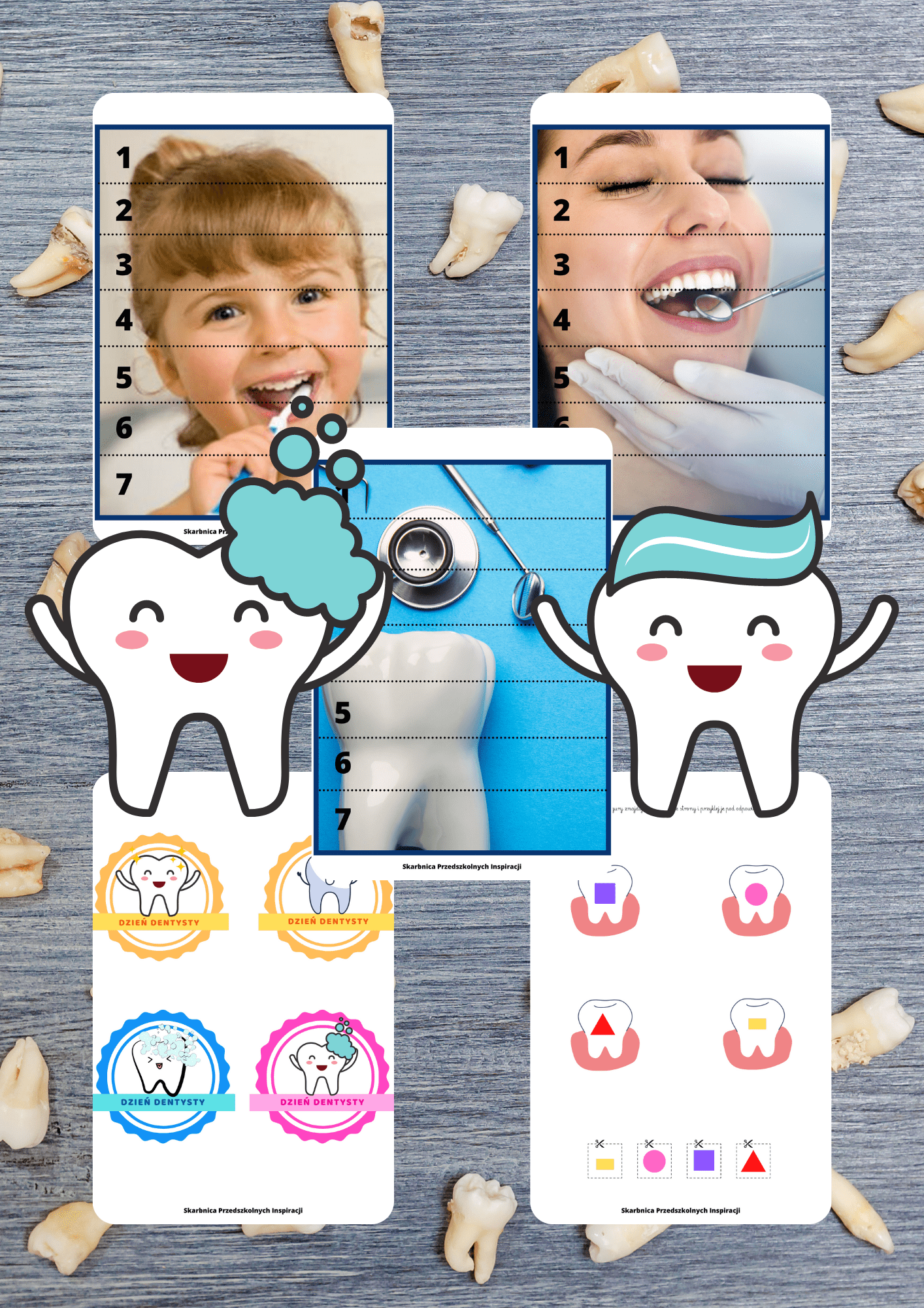 Dzień dentysty zestaw PDF dla dzieci - edu - skarbnica.pl