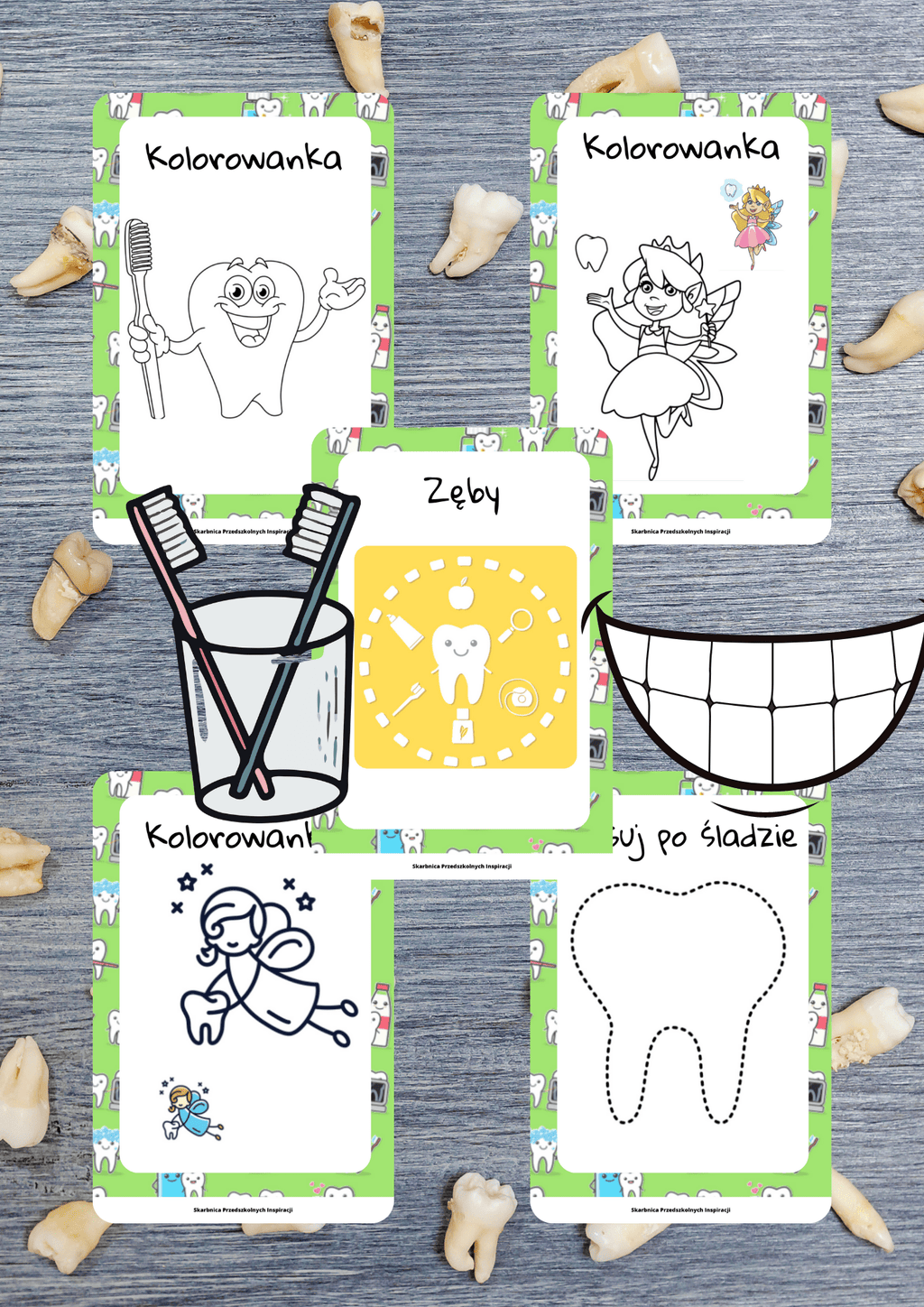 Dzień dentysty zestaw PDF dla dzieci - edu - skarbnica.pl