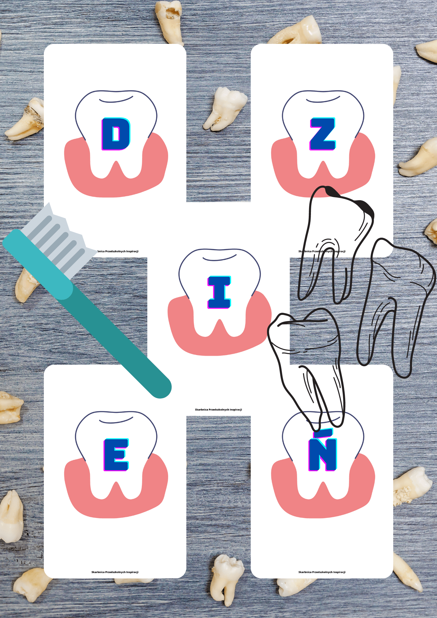 Dzień dentysty zestaw PDF dla dzieci - edu - skarbnica.pl