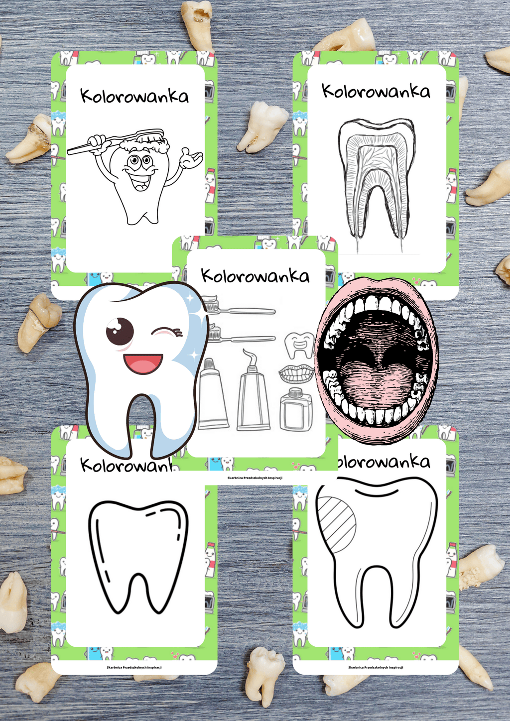 Dzień dentysty zestaw PDF dla dzieci - edu - skarbnica.pl