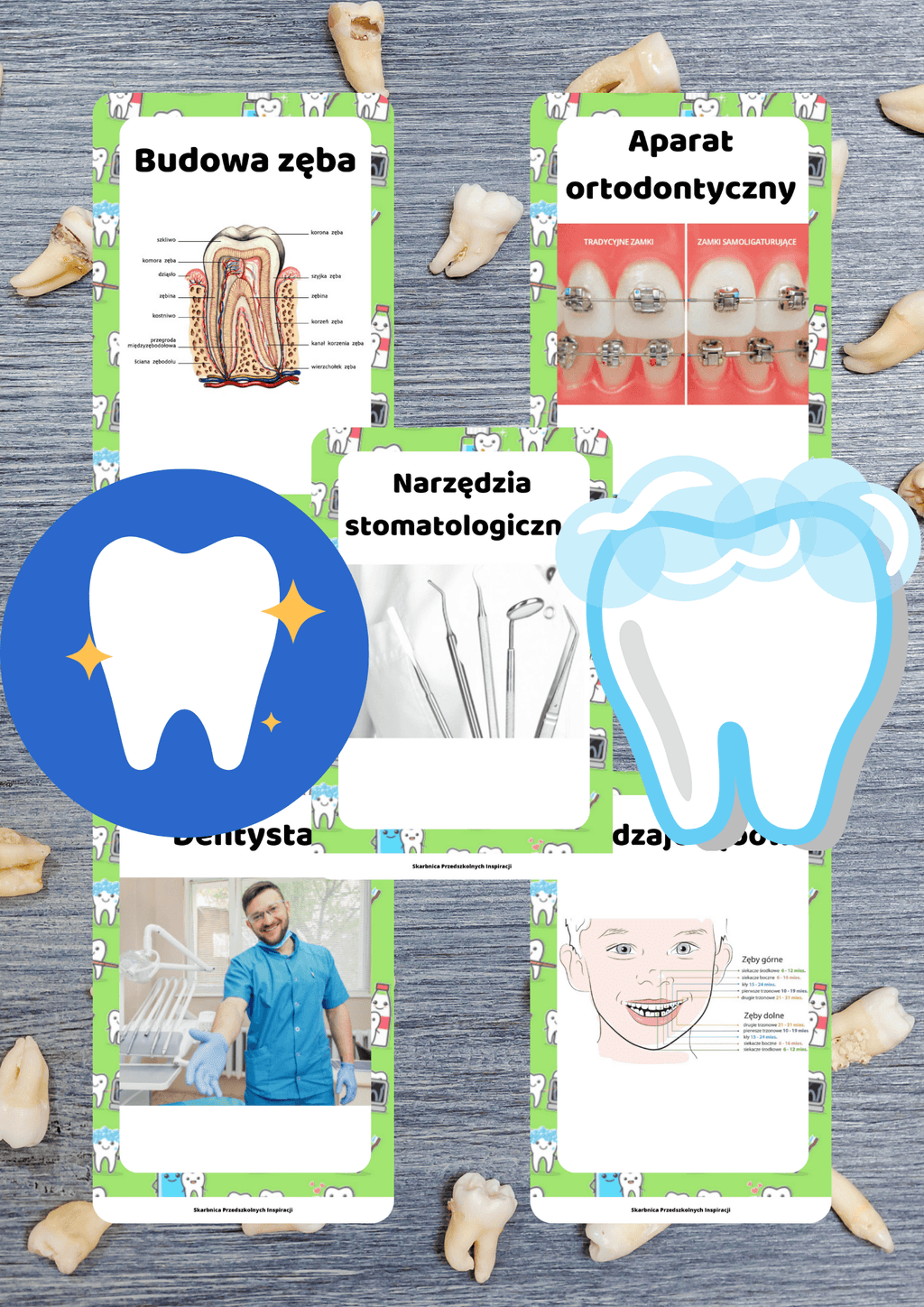 Dzień dentysty zestaw PDF dla dzieci - edu - skarbnica.pl