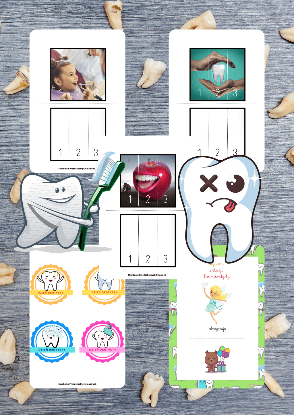Dzień dentysty zestaw PDF dla dzieci - edu - skarbnica.pl