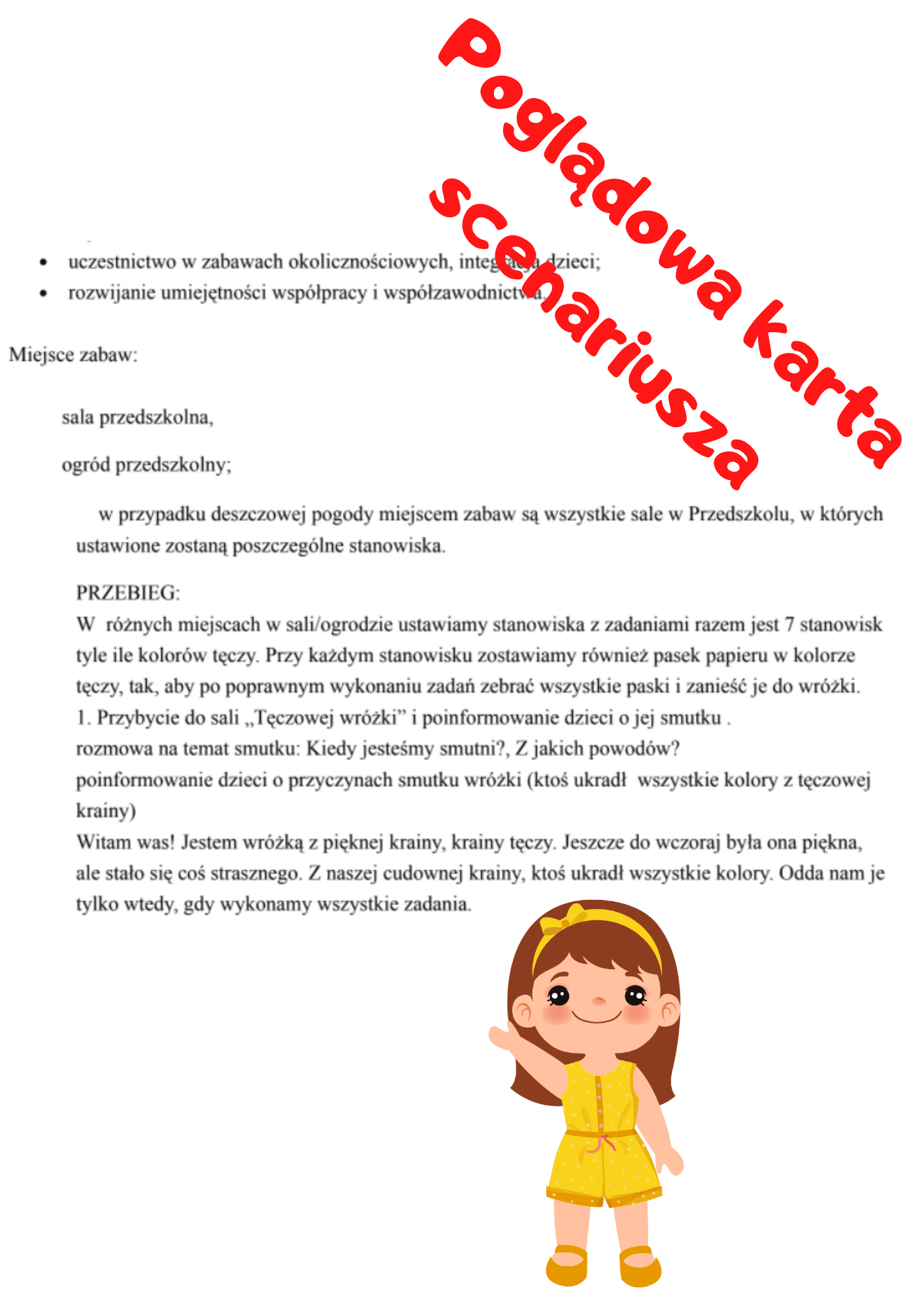 Dzień dziecka ( zestaw + scenariusz ) - edu - skarbnica.pl