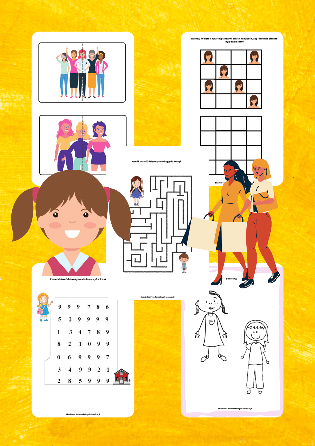 Dzień kobiet zestaw PDF dla dzieci - edu - skarbnica.pl