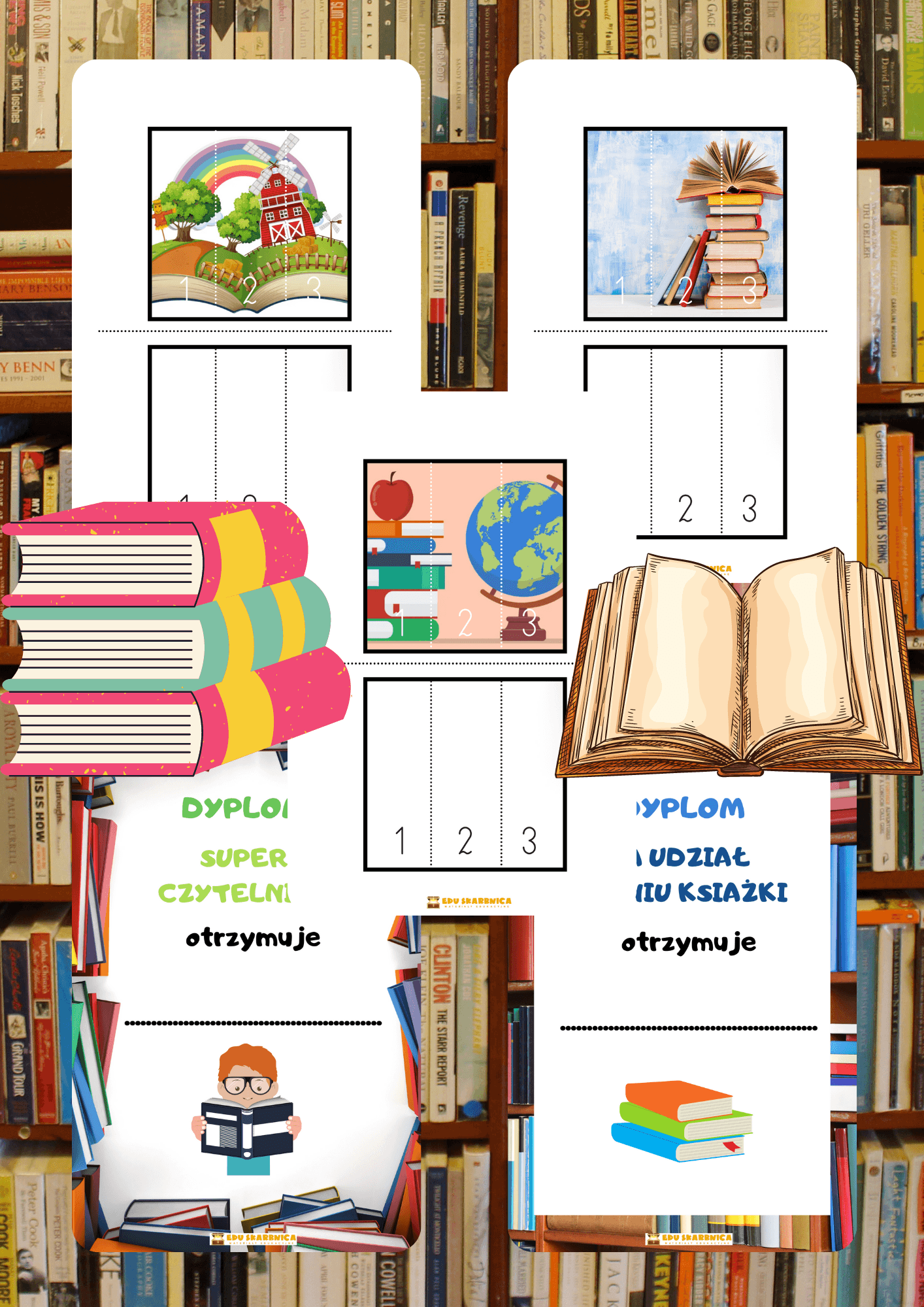 Dzień książki zestaw PDF dla dzieci - edu - skarbnica.pl
