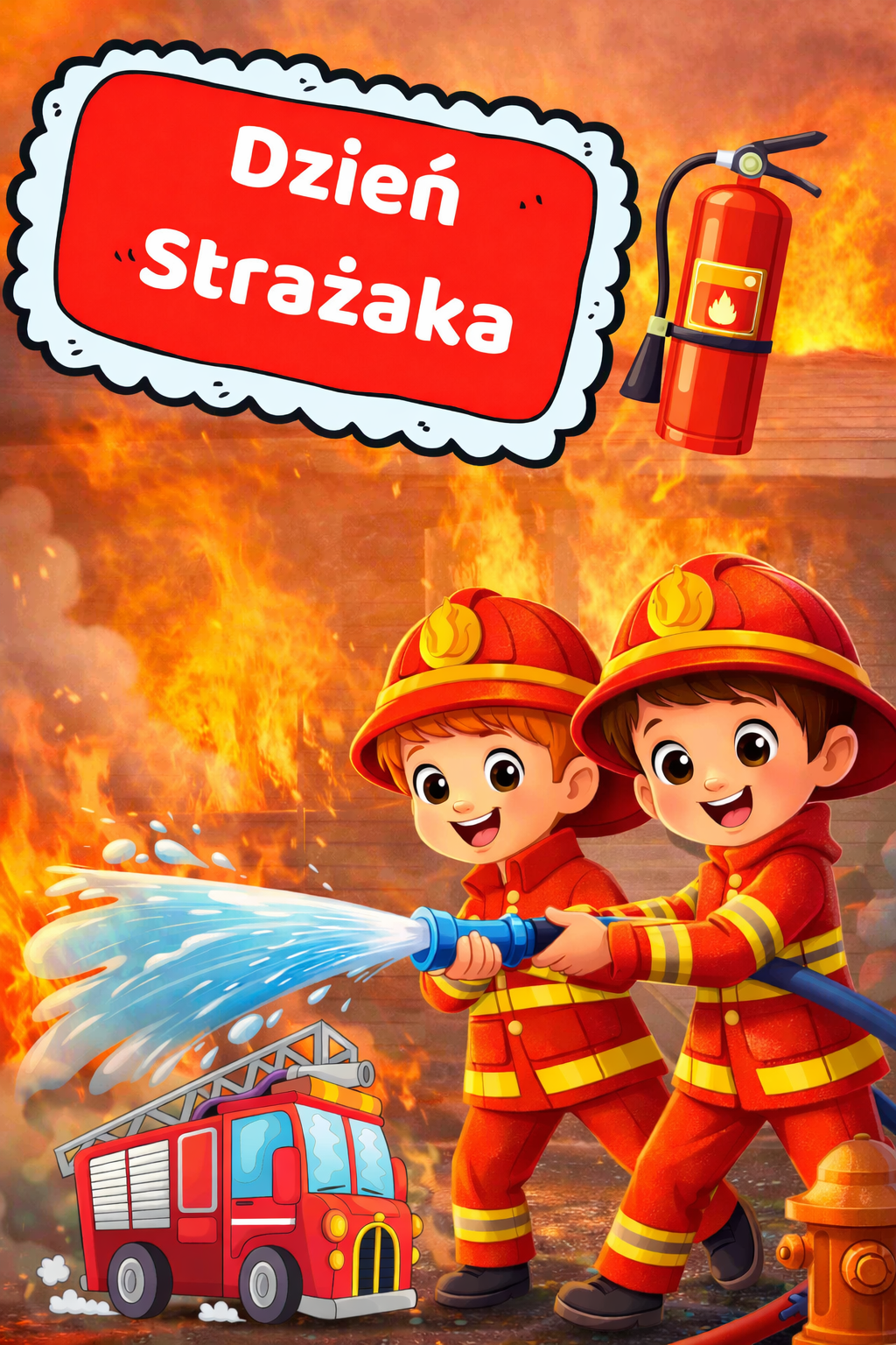 Dzień strażaka zestaw PDF dla dzieci - edu - skarbnica.pl