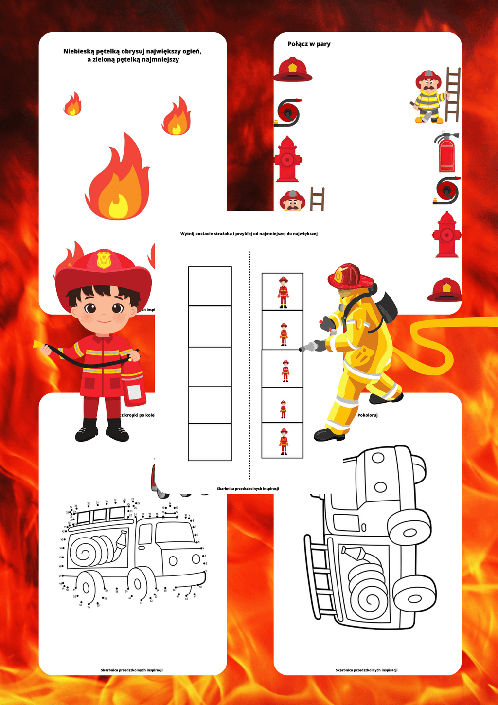 Dzień strażaka zestaw PDF dla dzieci - edu - skarbnica.pl