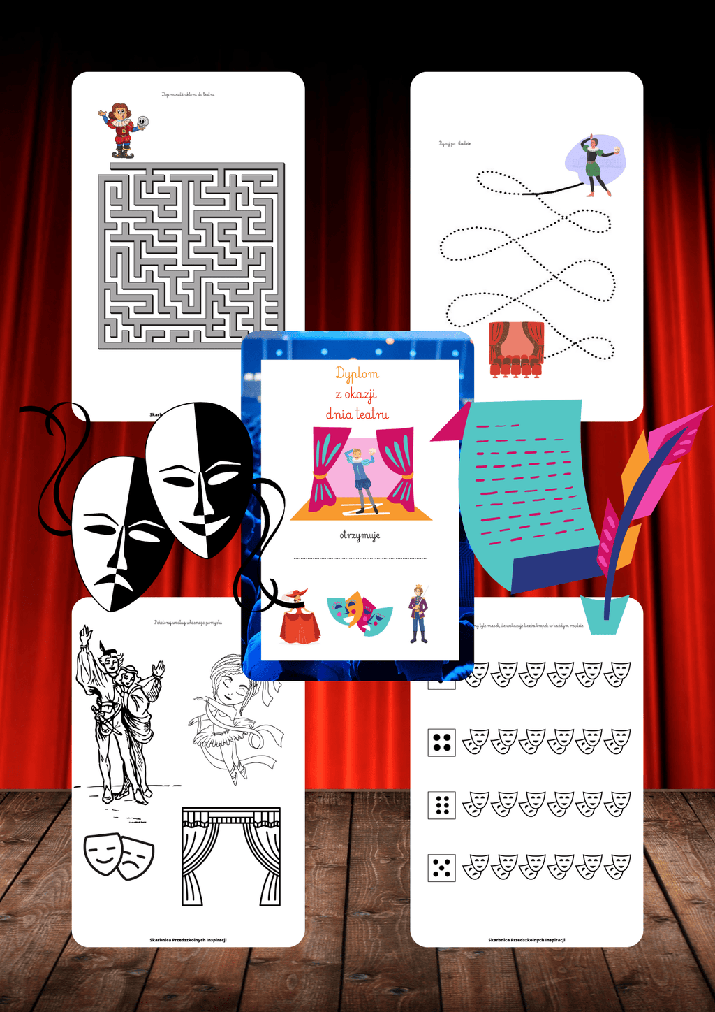 Dzień teatru zestaw PDF dla dzieci - edu - skarbnica.pl