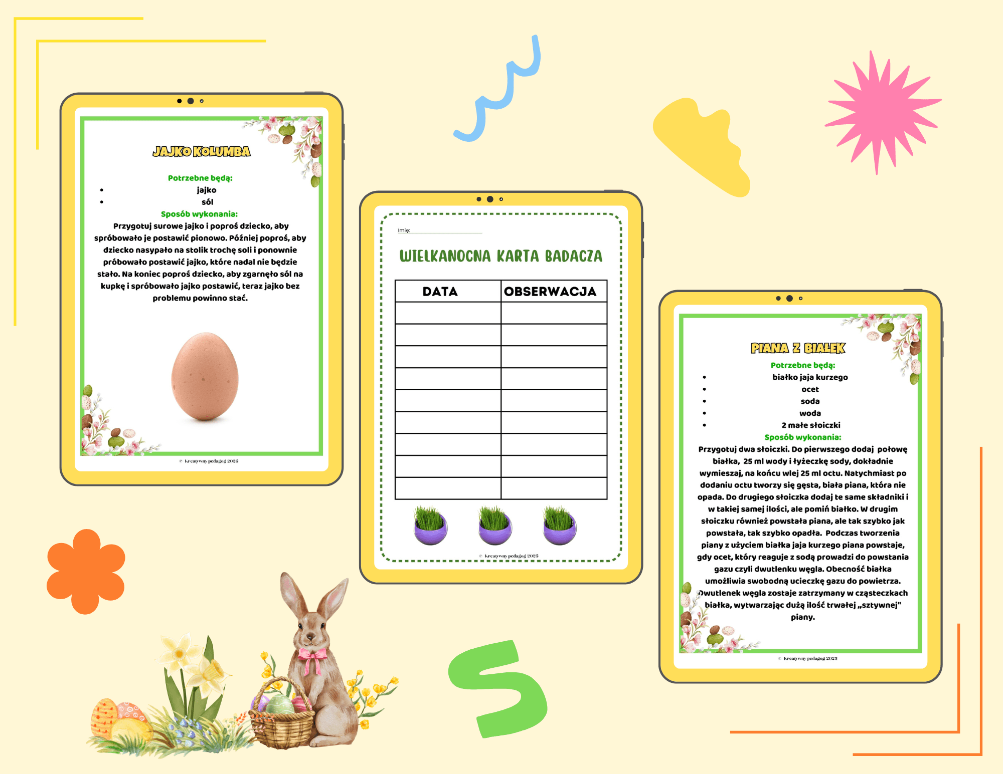 Eksperymenty i masy wielkanocne dla dzieci PDF - edu - skarbnica.pl