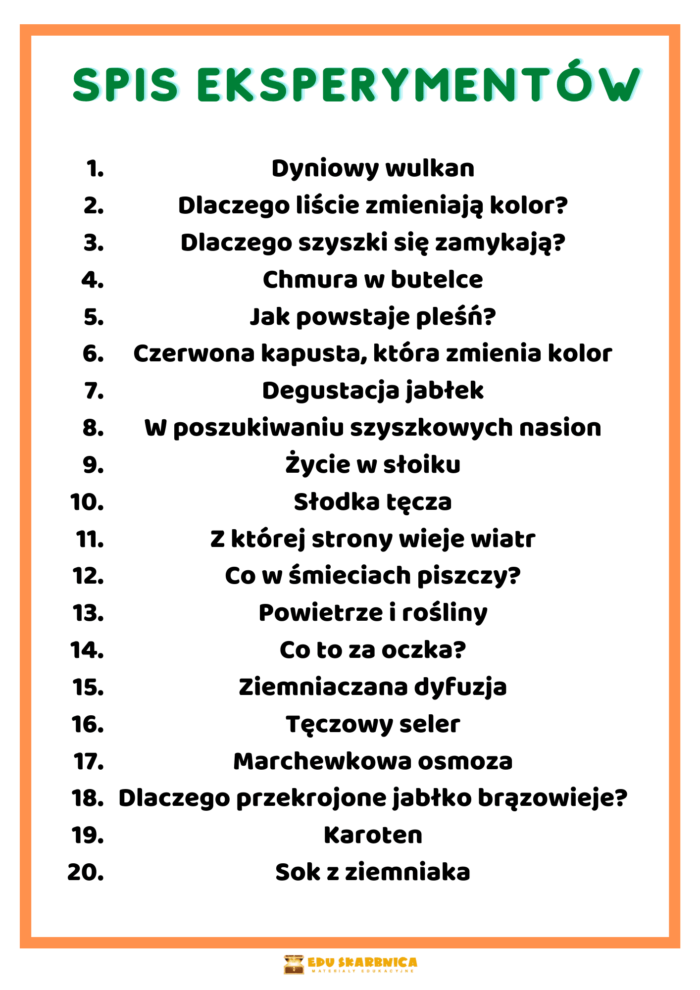 Eksperymenty jesienne dla dzieci - edu - skarbnica.pl