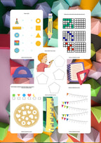 Figury geometryczne zestaw dla dzieci - edu - skarbnica.pl