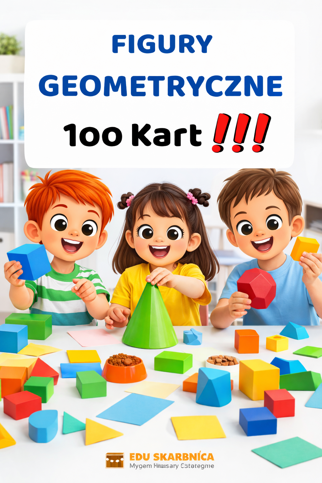 Figury geometryczne zestaw dla dzieci - edu - skarbnica.pl
