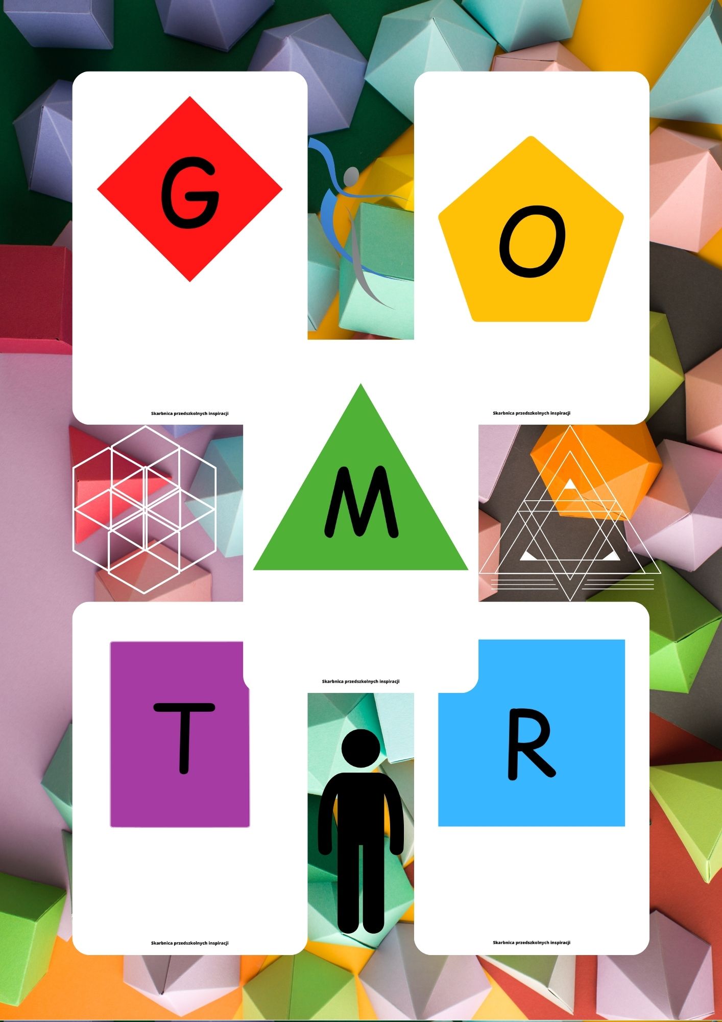 Figury geometryczne zestaw dla dzieci - edu - skarbnica.pl