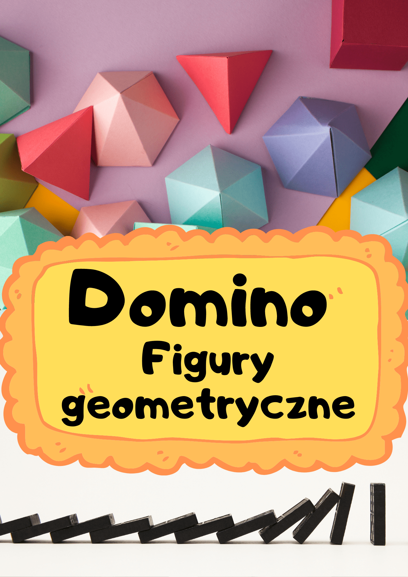 Gra domino - Figury geometryczne - edu - skarbnica.pl