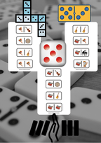 Gra Domino - Instrumenty muzyczne - edu - skarbnica.pl