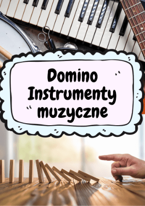Gra Domino - Instrumenty muzyczne - edu - skarbnica.pl