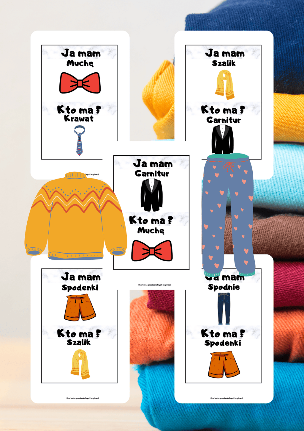 Gra Ja Mam, Kto Ma? PDF – Ubrania - edu - skarbnica.pl
