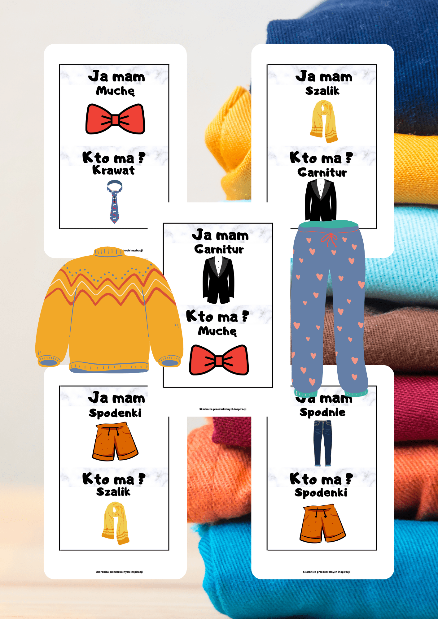 Gra Ja Mam, Kto Ma? PDF – Ubrania - edu - skarbnica.pl