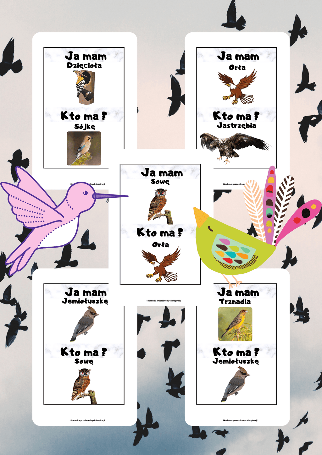 Gra Ja Mam, Kto Ma? – Ptaki PDF - edu - skarbnica.pl
