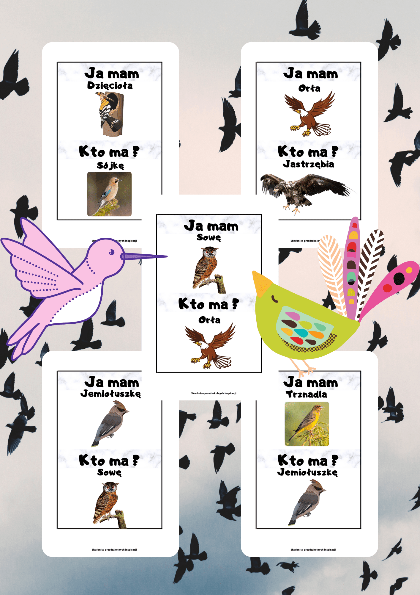 Gra Ja Mam, Kto Ma? – Ptaki PDF - edu - skarbnica.pl