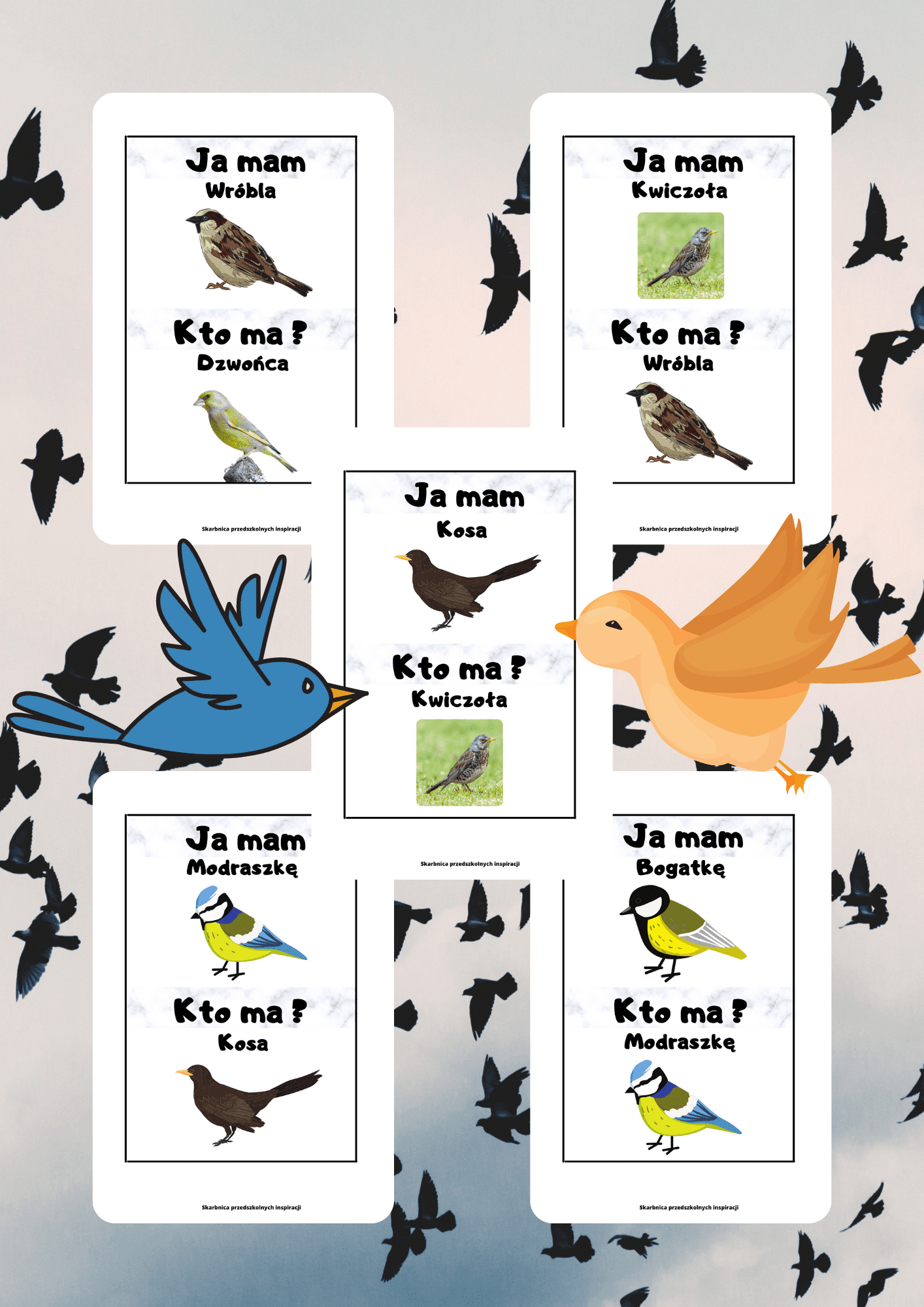 Gra Ja Mam, Kto Ma? – Ptaki PDF - edu - skarbnica.pl