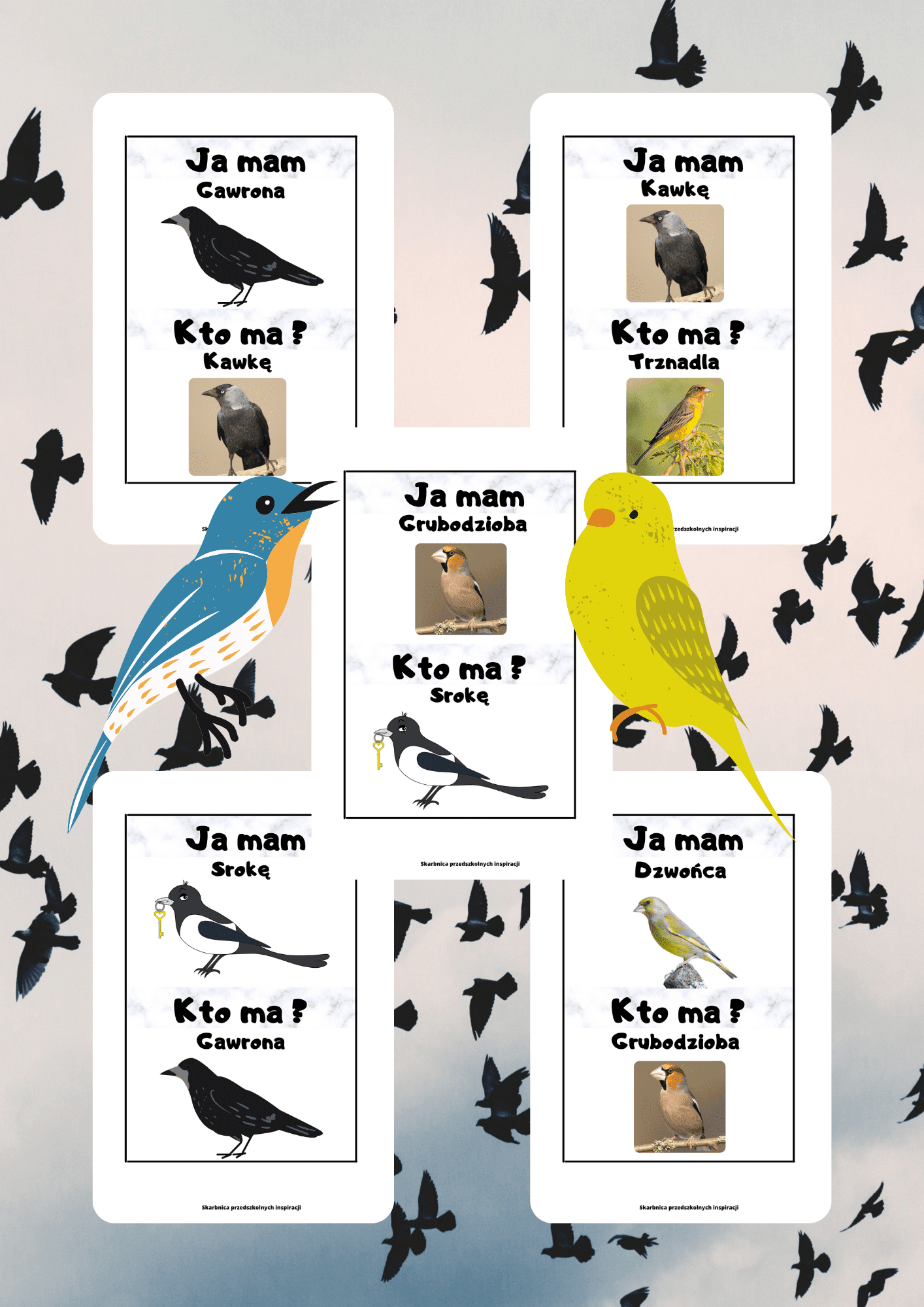 Gra Ja Mam, Kto Ma? – Ptaki PDF - edu - skarbnica.pl