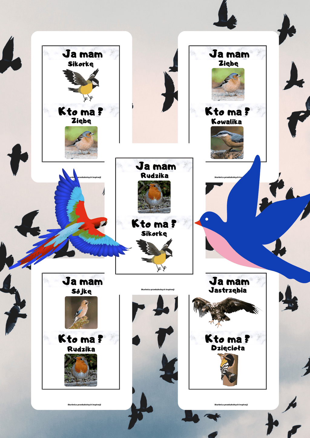 Gra Ja Mam, Kto Ma? – Ptaki PDF - edu - skarbnica.pl