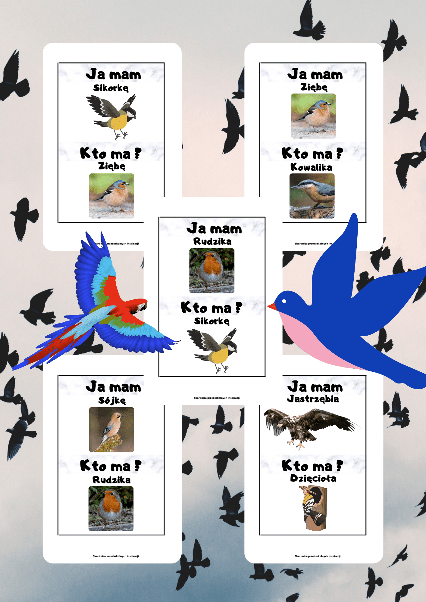 Gra Ja Mam, Kto Ma? – Ptaki PDF - edu - skarbnica.pl