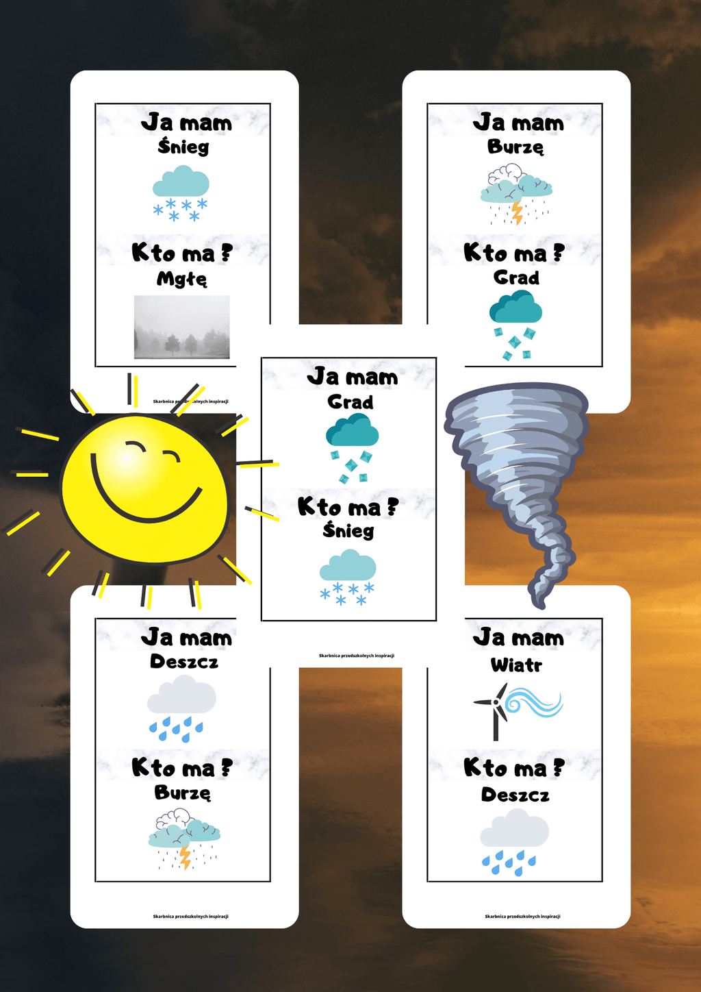 Gra Ja Mam, Kto Ma? – Zjawiska atmosferyczne - edu - skarbnica.pl