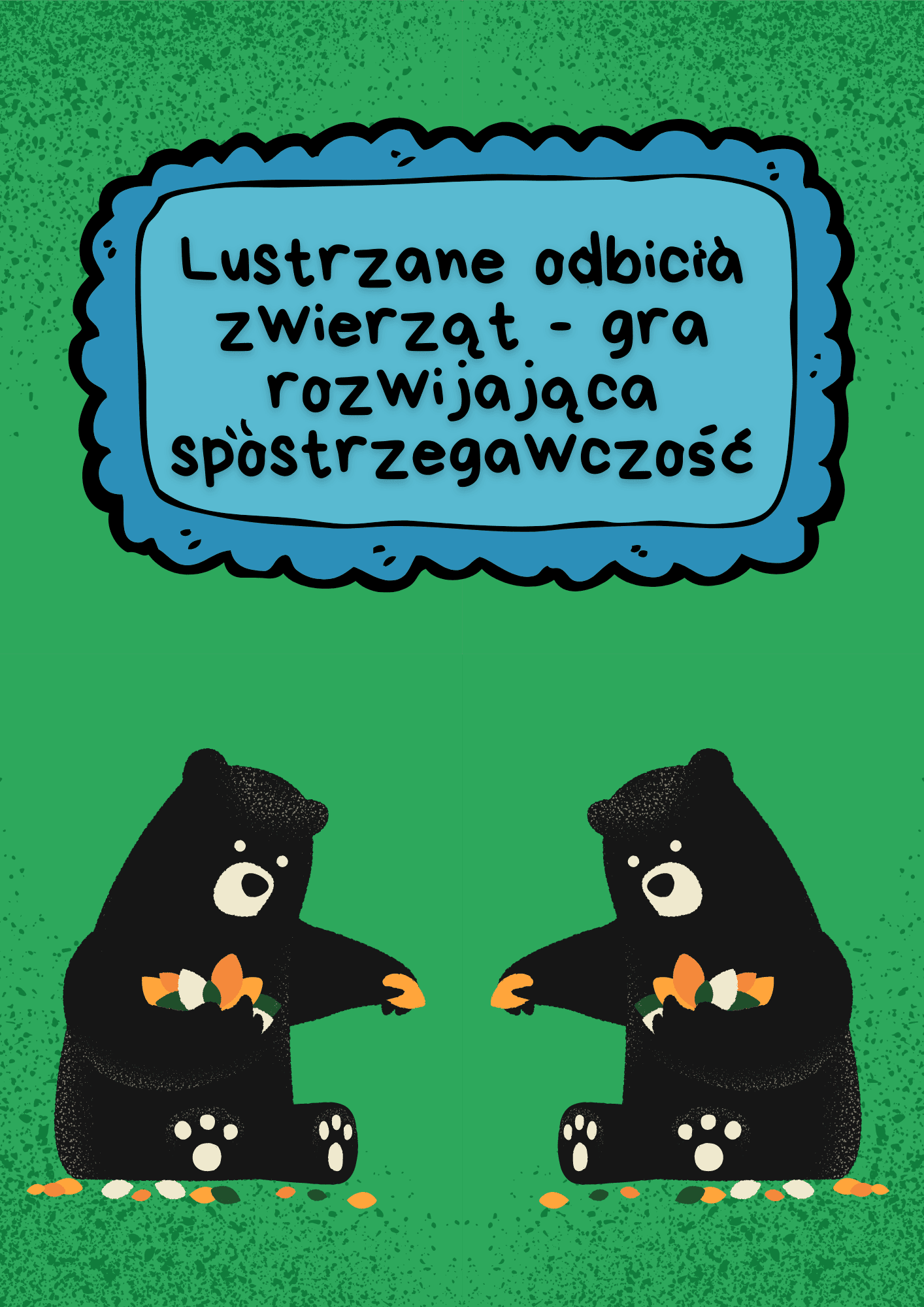 Gra - lustrzane odbicia zwierząt (rozwijająca spostrzegawczość) - edu - skarbnica.pl